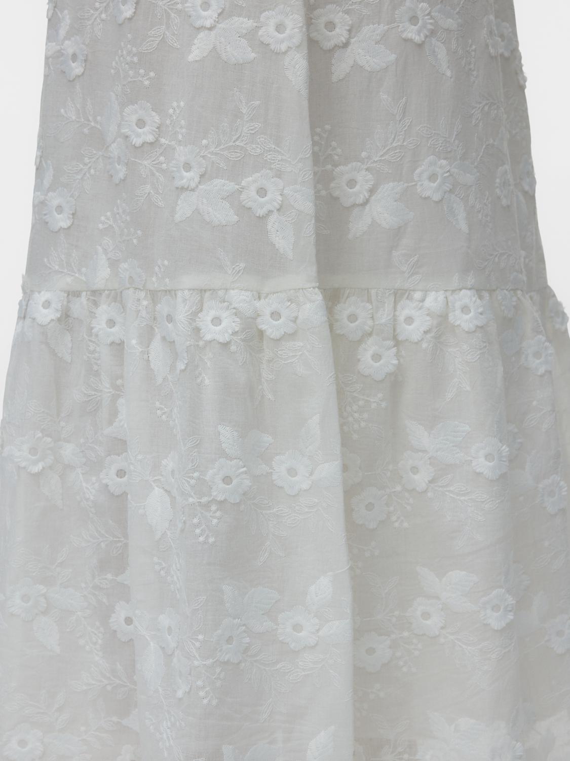 VERO MODA ELISA EMBROIDERY HW MAXI SKIRT