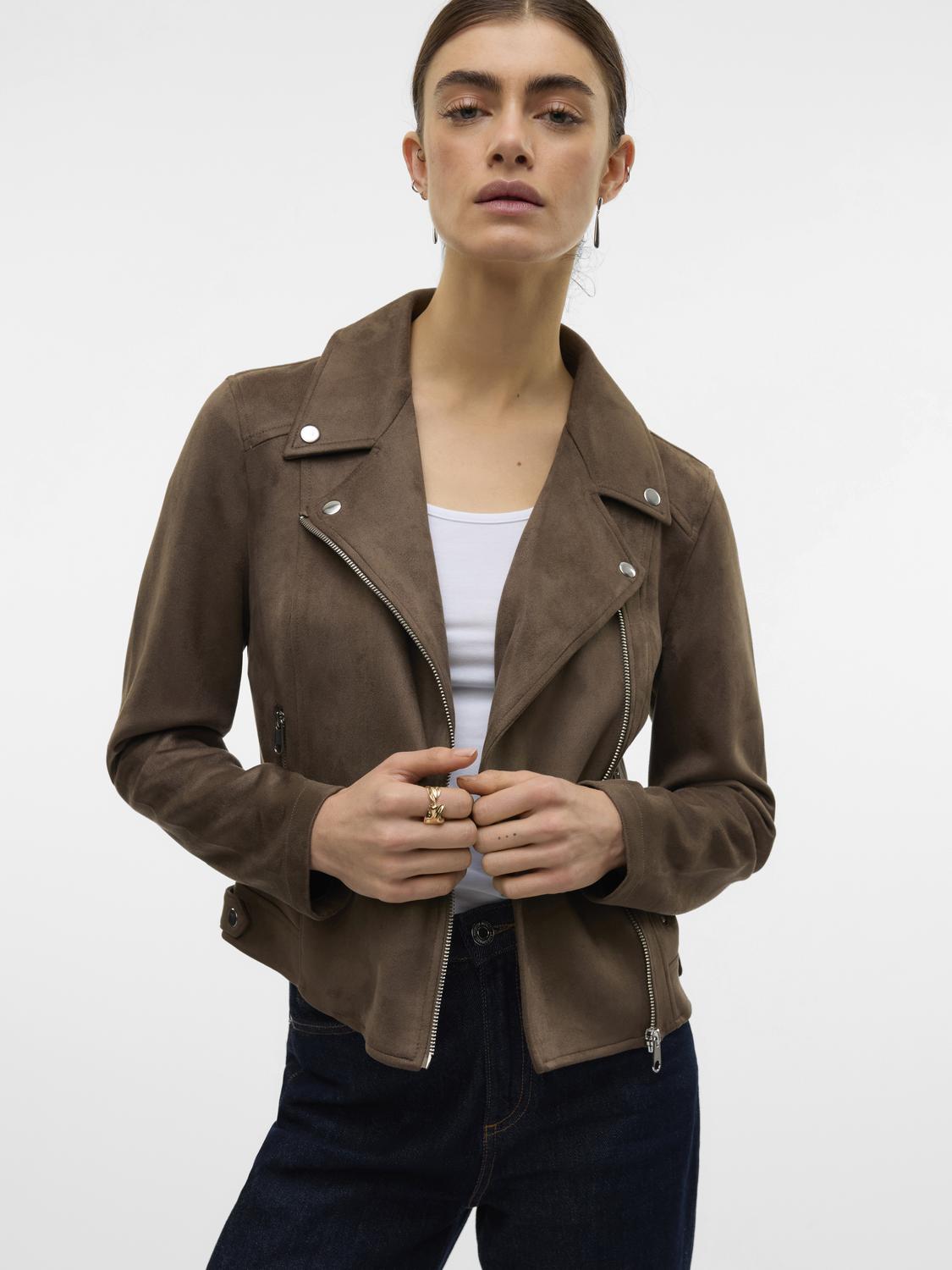 VERO MODA JOSE SHORT FAUX SUEDE JACKET