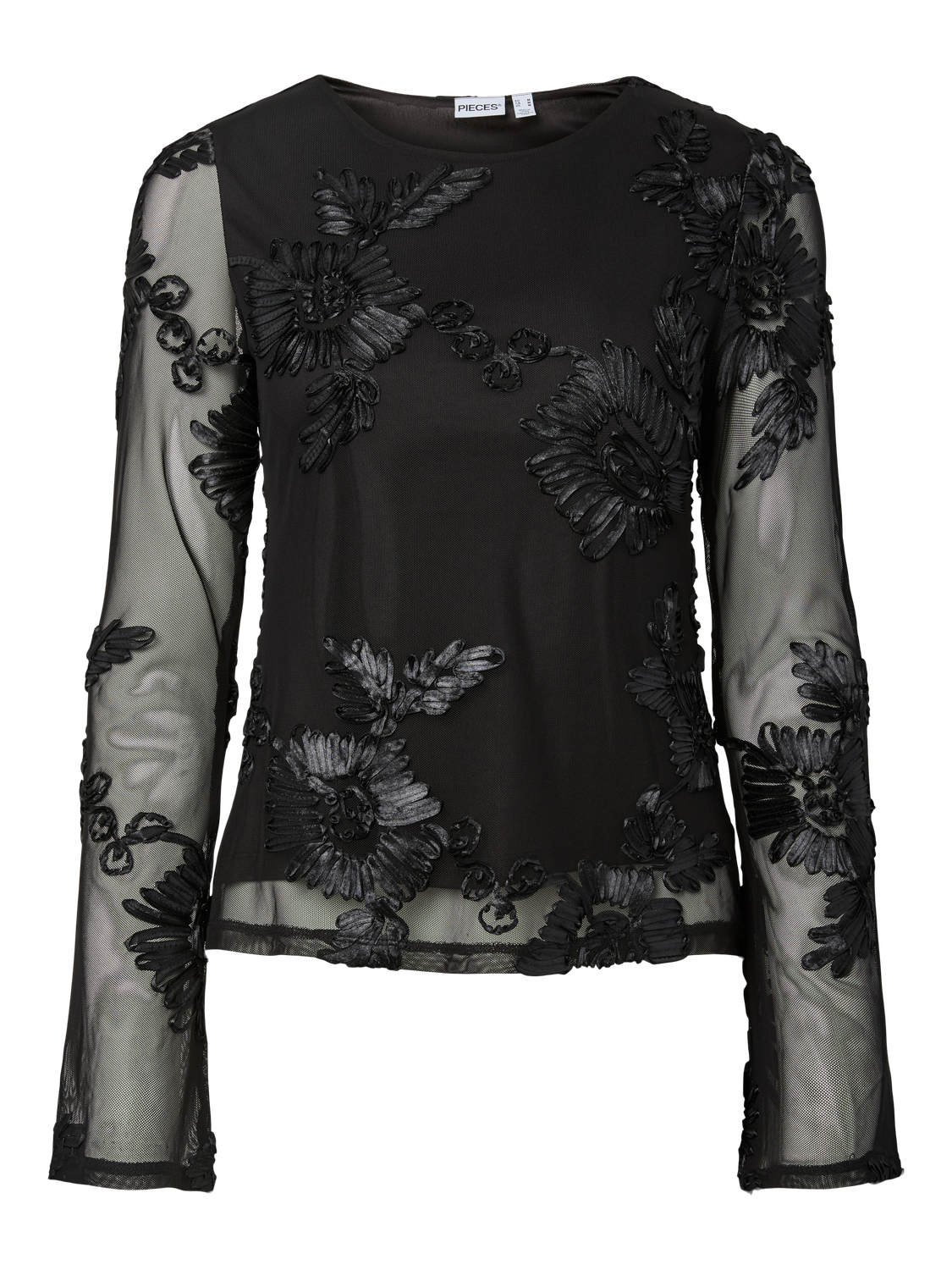 PIECES OFFIA LS BOATNECK TOP