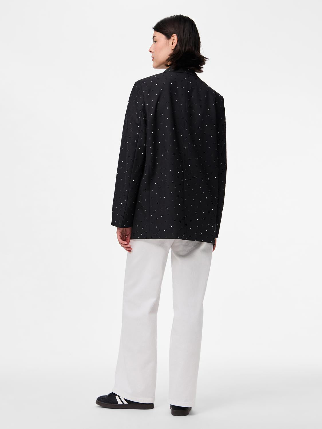 PIECES MICHELLE RHINESTONE BLAZER