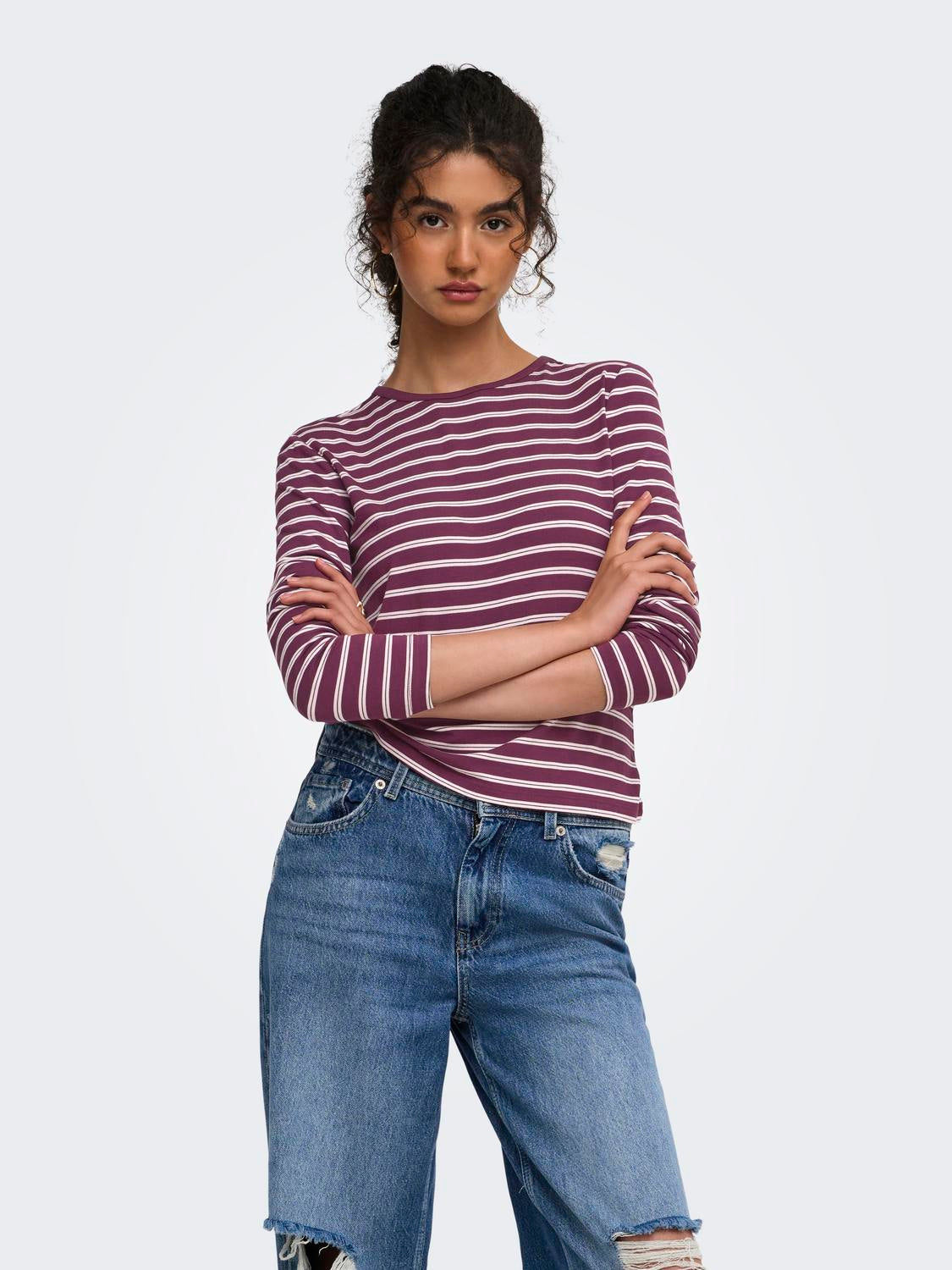ONLY NINA L/S AOP TOP