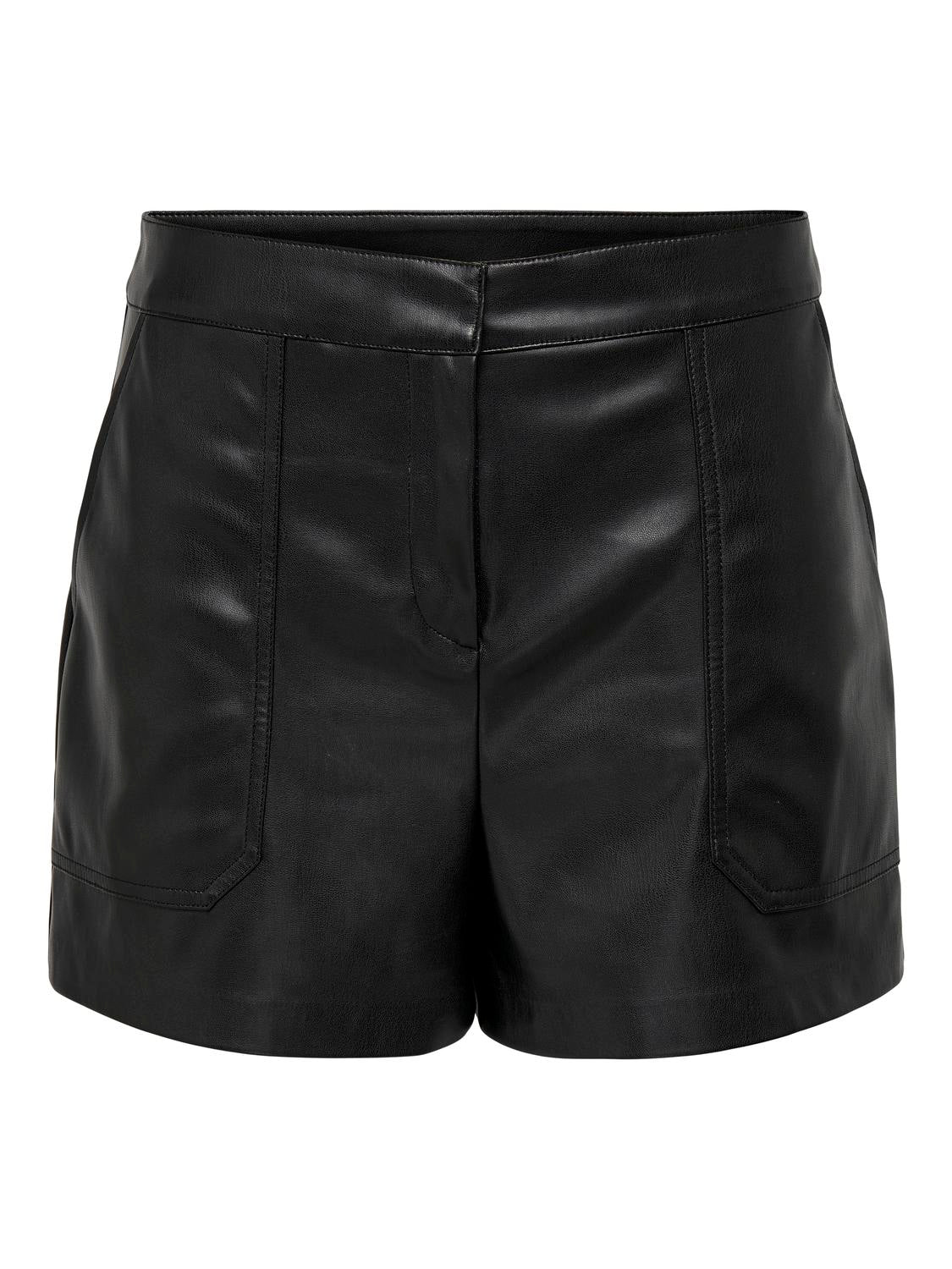 ONLY TRICIA FAUX LEATHER SHORTS