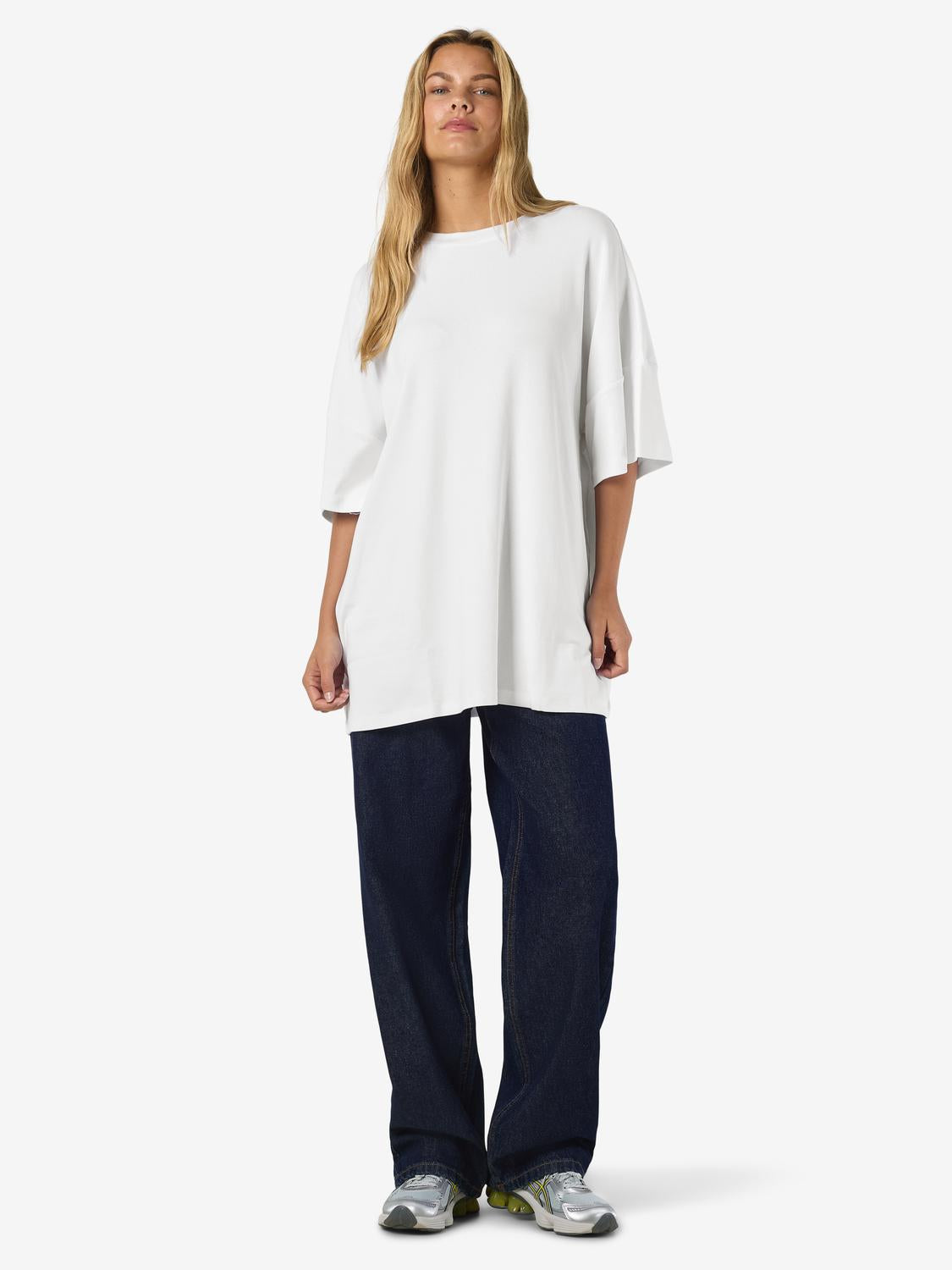 NOISY MAY MOCCA 2/4 BOXY TEE DRESS