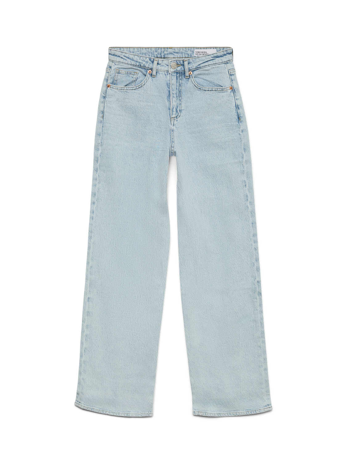 VERO MODA TESSA HR WIDE JEANS - LIGHT BLUE DENIM BLEACHED