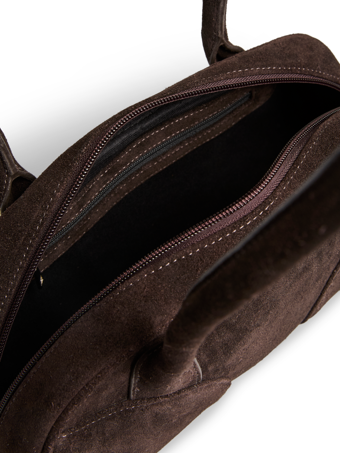 PIECES BOWLING SUEDE BAG