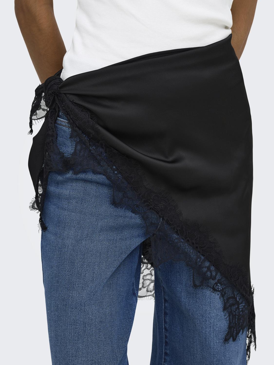 ONLY MENUS LACE SCARF WVN