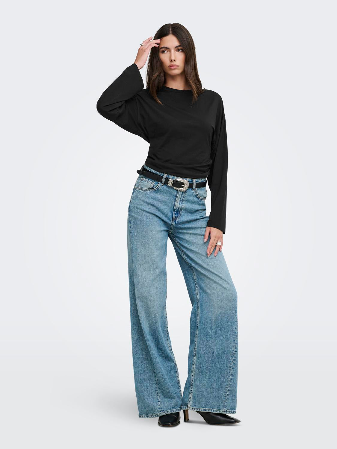 ONLY MIST LS O-NECK TOP JRS