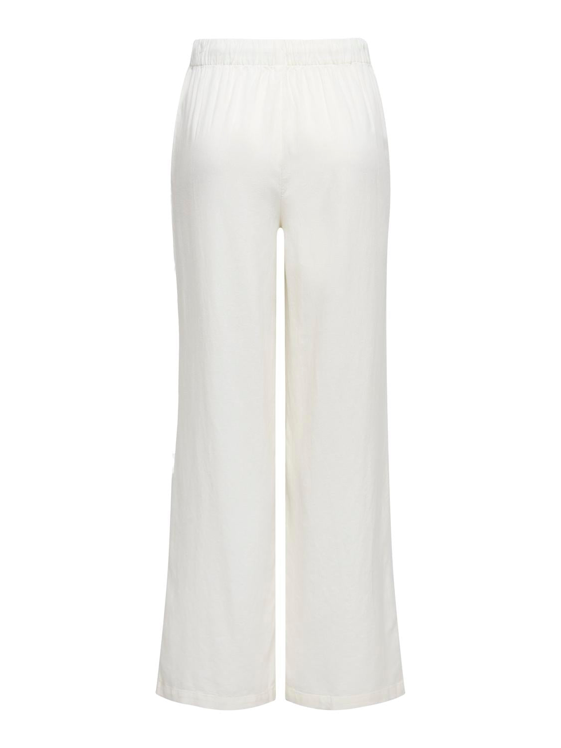 ONLY GOA MW LINEN BL PULL-UP PANT