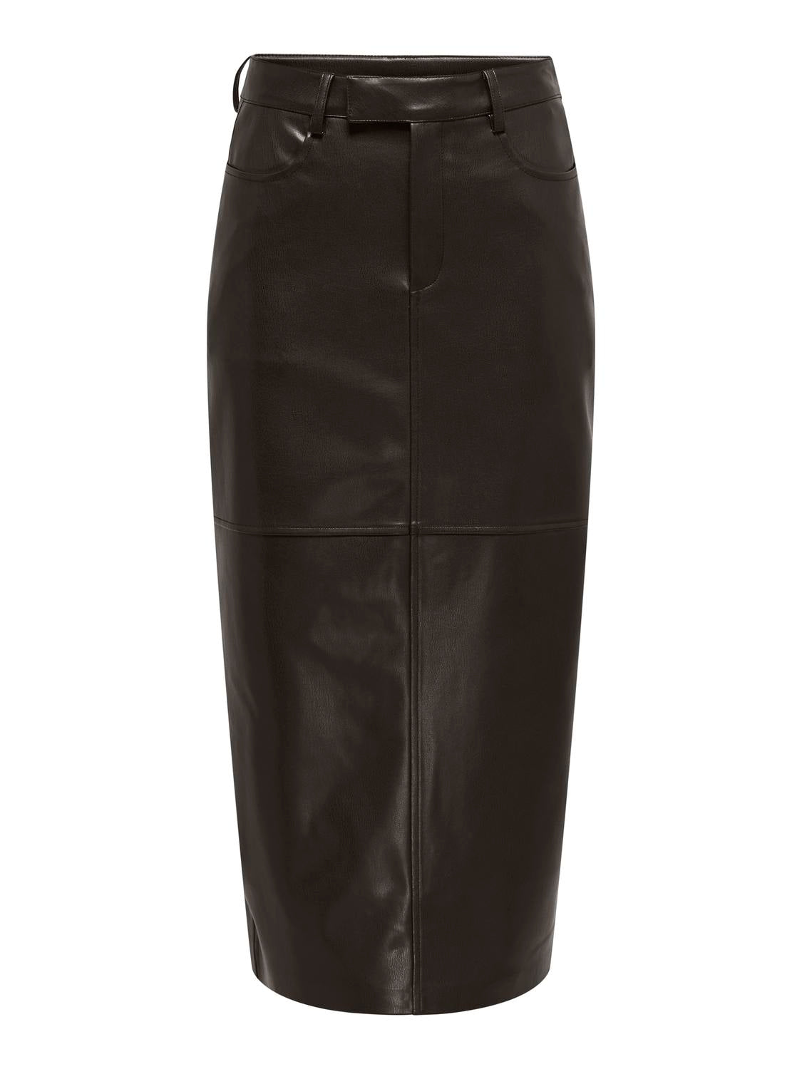 ONLY VERONA FAUX LEATHER LONG SKIRT