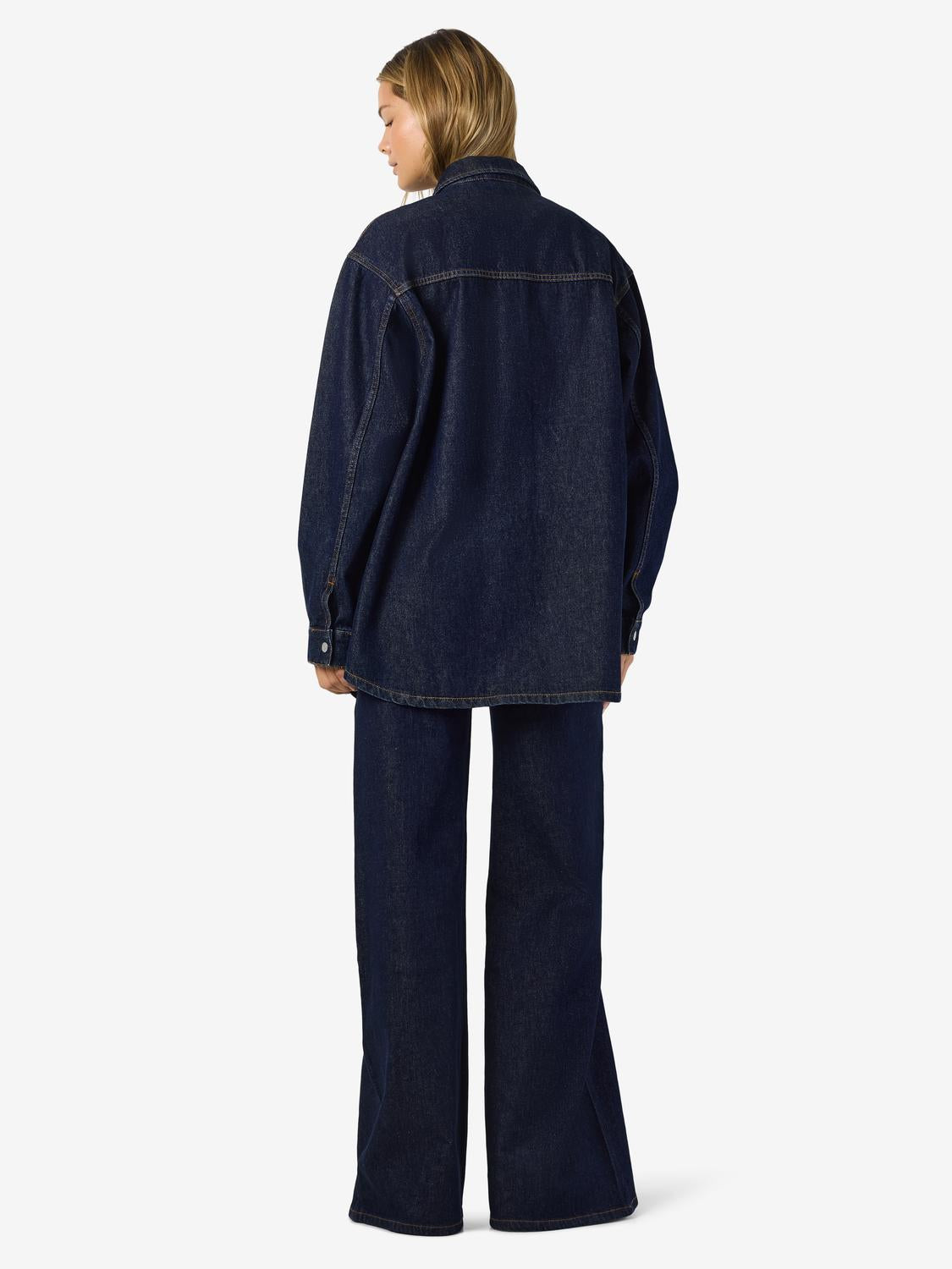 NOISY MAY ALVA L/S DENIM SHACKET AZ386DB NOOS