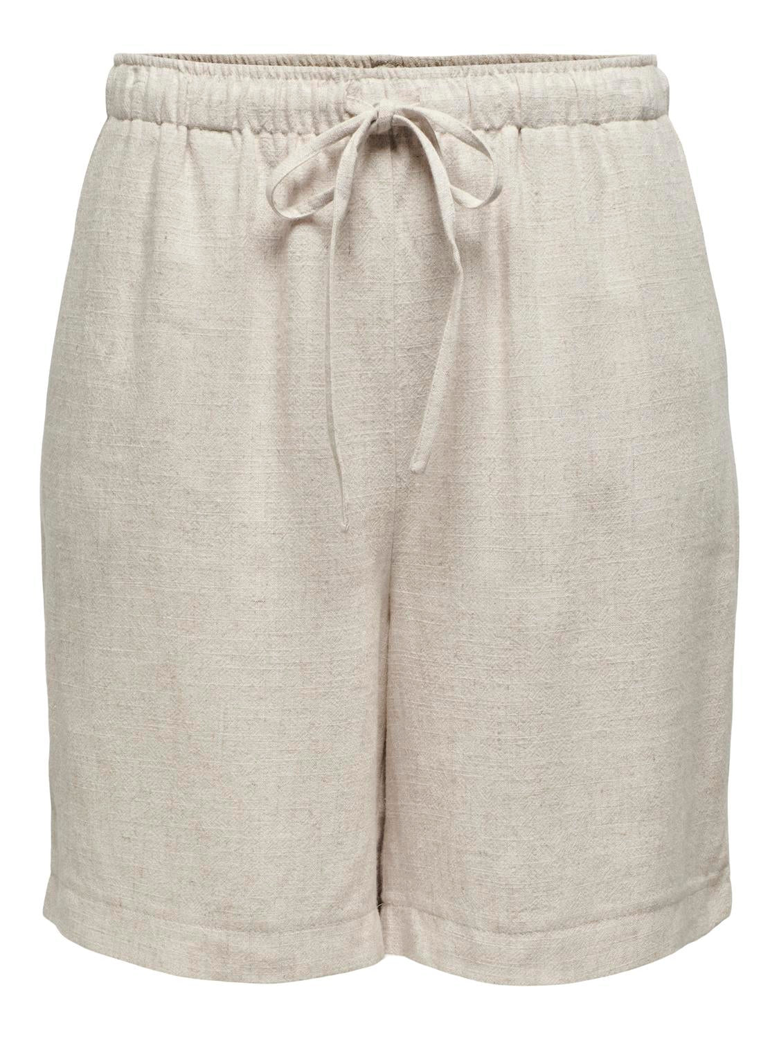 ONLY SIESTA MW PULL-UP LIN BL SHORTS