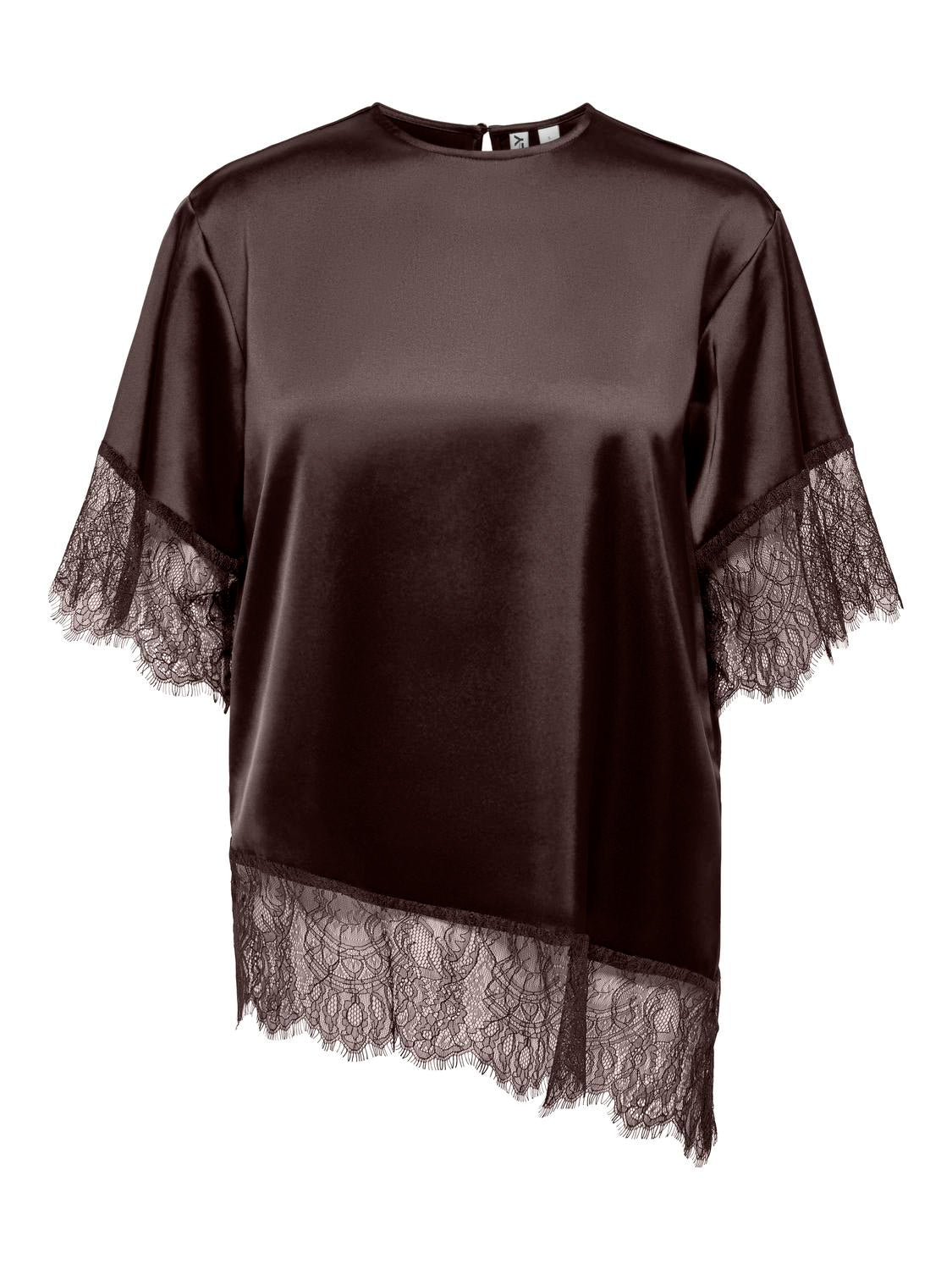 ONLY INDONA 2/4 SATIN LACE TOP WVN