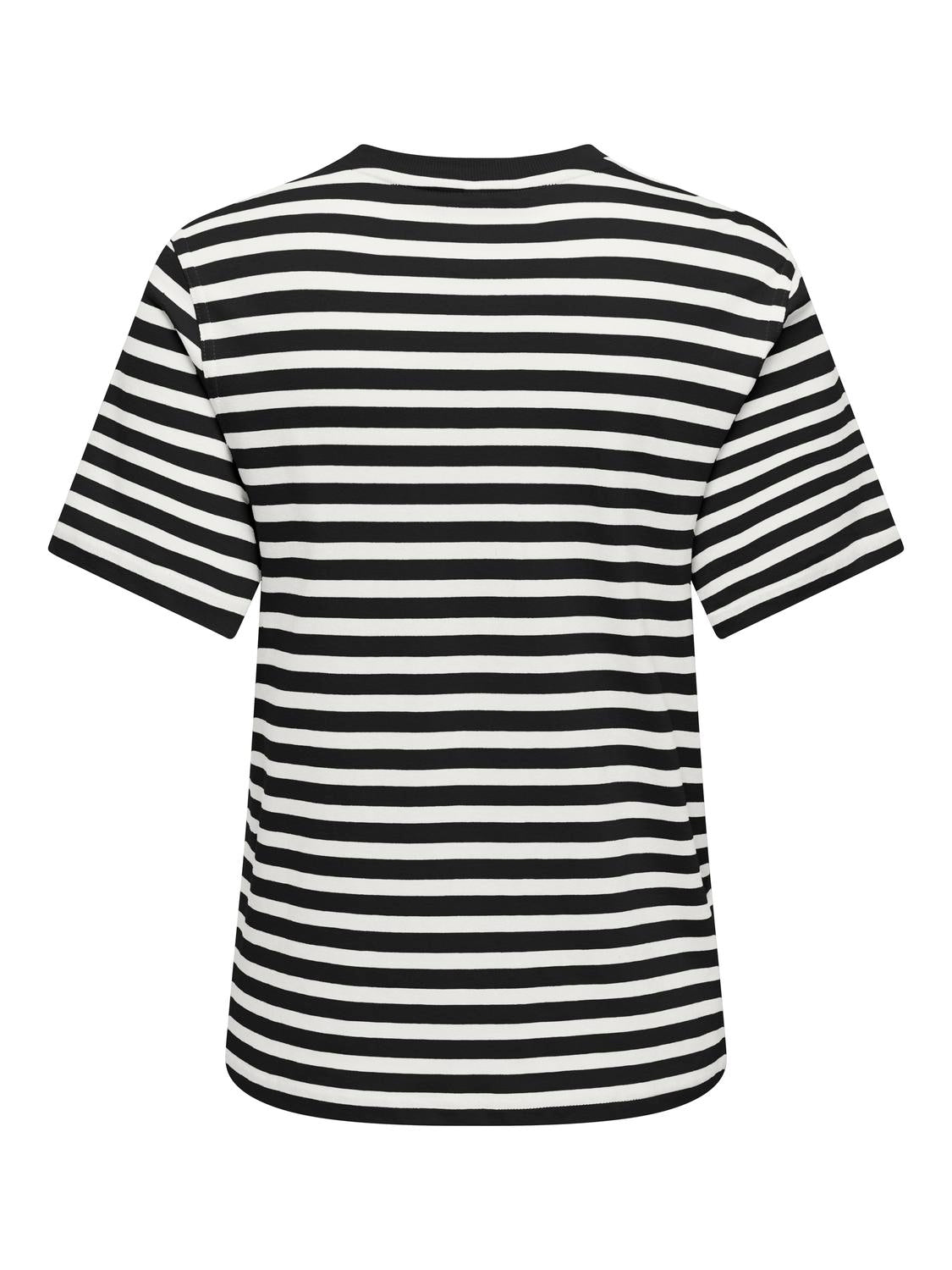 ONLY LIVINA S/S O-NECK STRIPE TOP